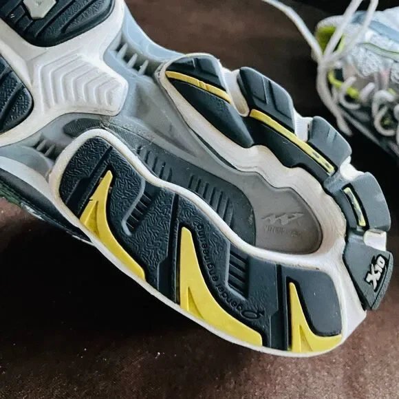 XLNT Mizuno Wave Inspire 6 Vintage Silver White Chartreuse Womens 9 US 40 EU - Picture 8 of 10